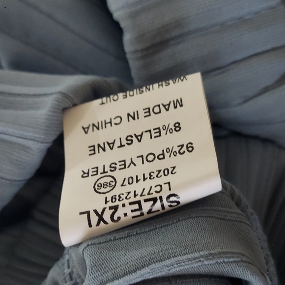 PLUS SIZE Ribbed Wide Leg - Picture 5 of 6